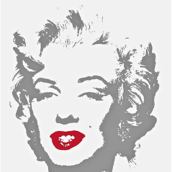 Shop Marilyn Monroe Silver 35 By Andy Warhol Portrait Art Print Overstock