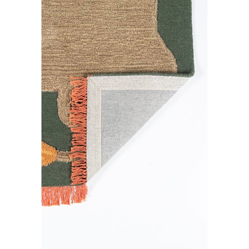 Novogratz by Momeni Atticus Leon Hand Tufted Animal Print Wool Rug