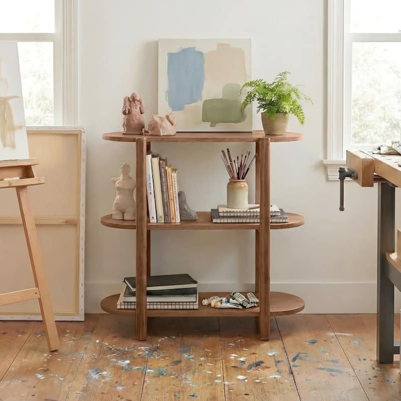 Bower Home 32" Modern Wood Bookcase - 32 W x 15 D x 32 H"