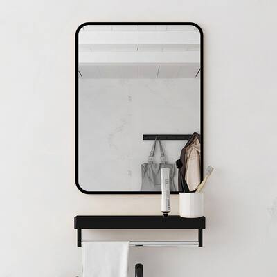 20 in./ 24 in. Rectangular Framed Wall Mounted Bathroom Mirror