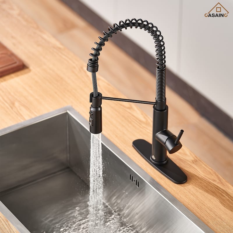 Single Handle Pull Down Sprayer Kitchen Faucet