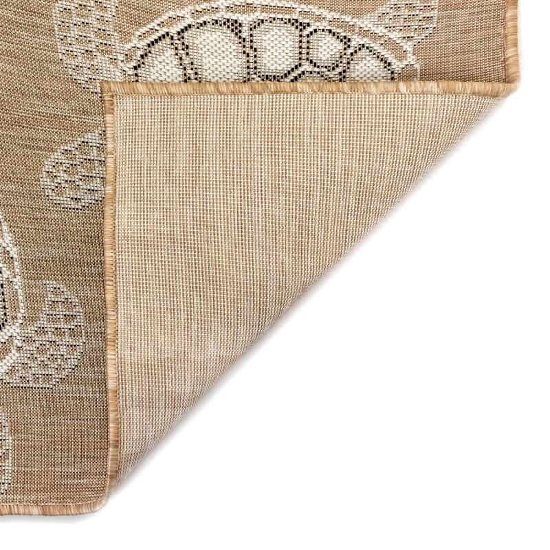 Liora Manne Carmel Collection Sea Turtles Indoor/ Outdoor Area Rug