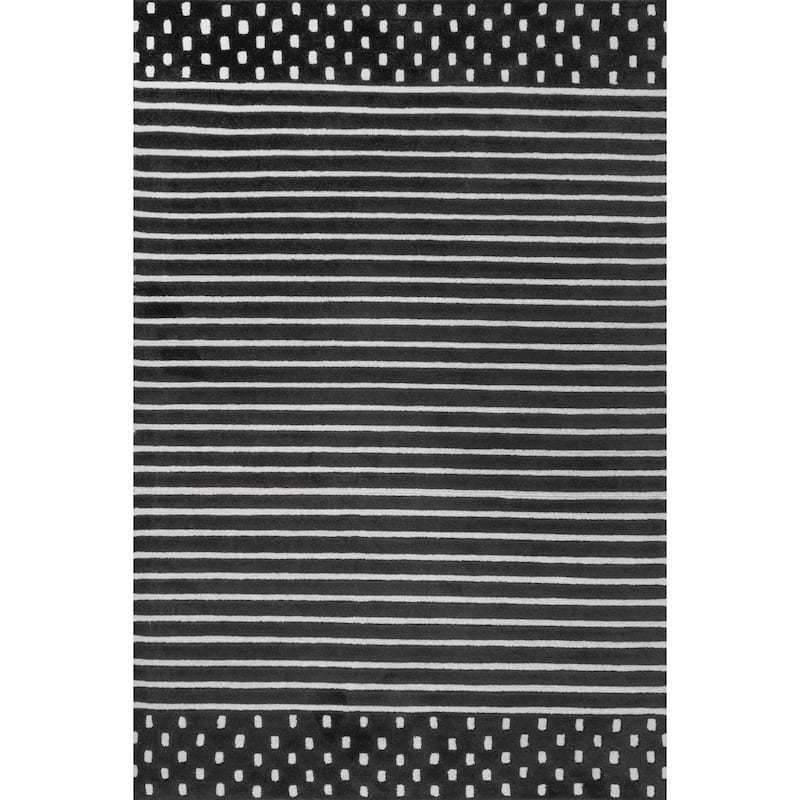 Mandia Striped Wool Area Rug
