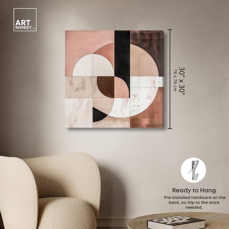 Modern Shapes I Canvas by Art Remedy, Gallery Wrapped