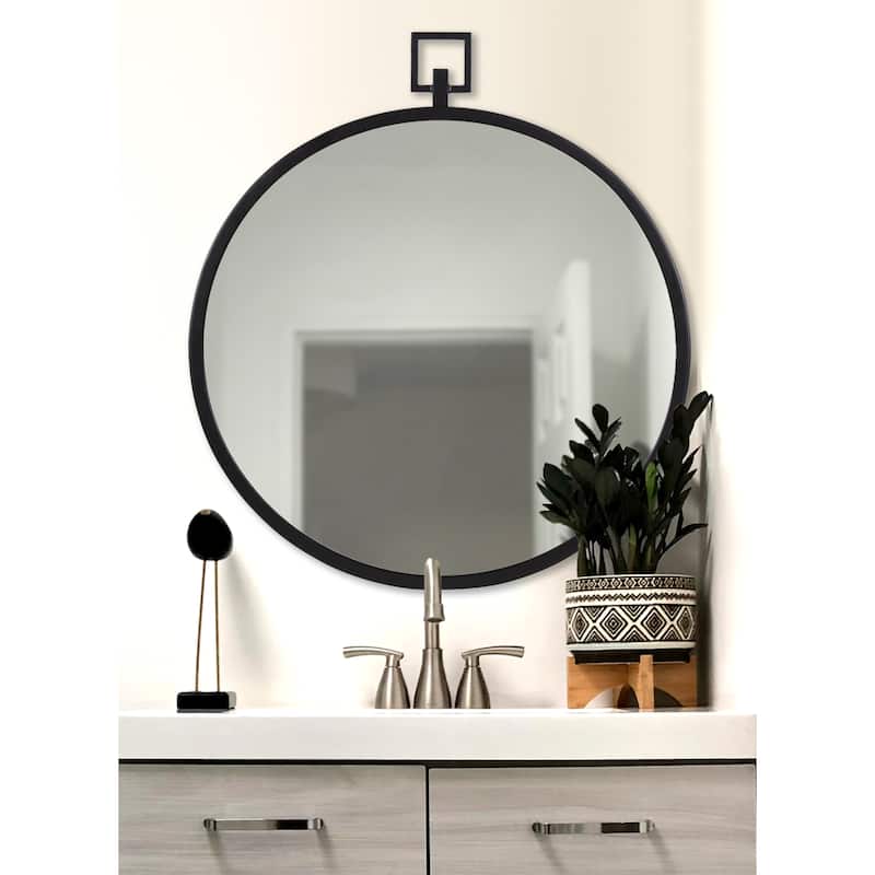 Kate and Laurel Tabb Round Framed Mirror