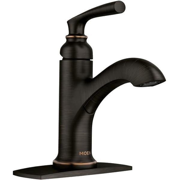 Moen 84535 Hilliard 1 2 Gpm Single Hole Bathroom Faucet With Pop Up Overstock 28431188