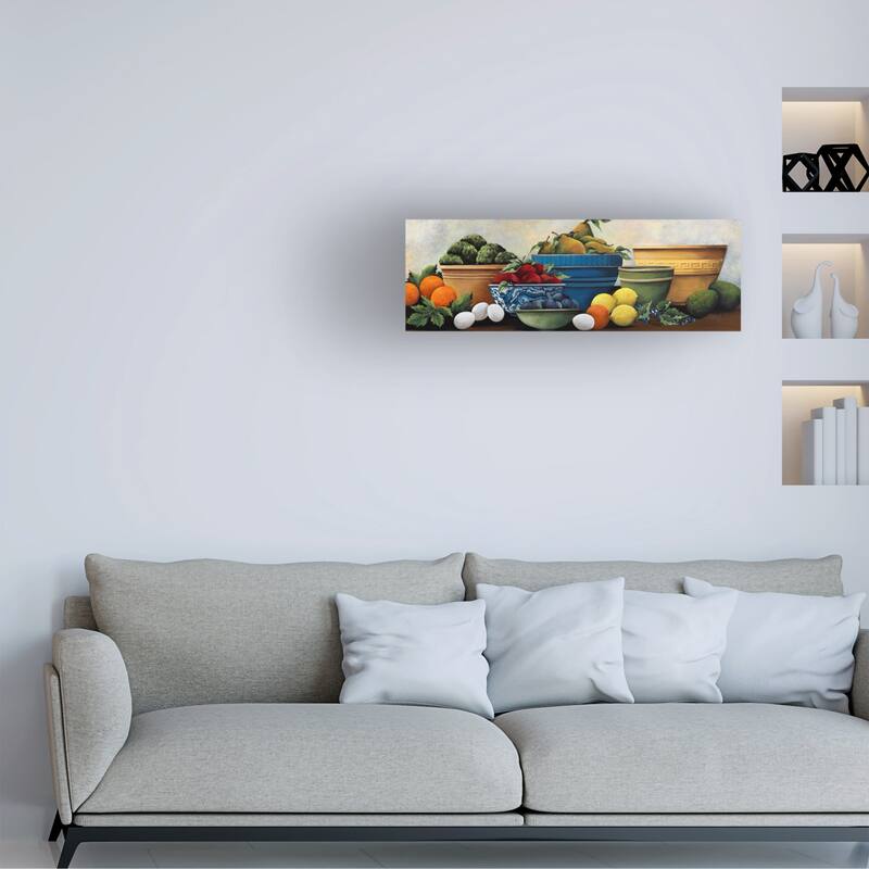 Debbi Wetzel 'Fruit Bowls' Canvas Art