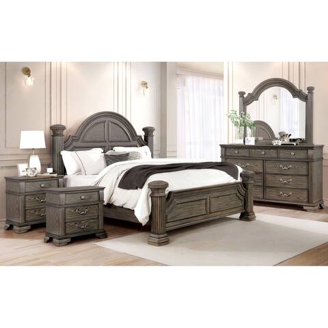Stroh Traditional 5-Piece Bedroom Set with USB by Furniture of America