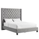 preview thumbnail 11 of 15, Naples Wingback Button Tufted Tall Headboard Platform Bed by iNSPIRE Q Artisan