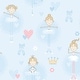 preview thumbnail 5 of 4, Galerie Wallcoverings Just 4 Kids 2 Ballerinas Non-woven Matte Wallpaper Roll 33 feet x 21 inches - Blue