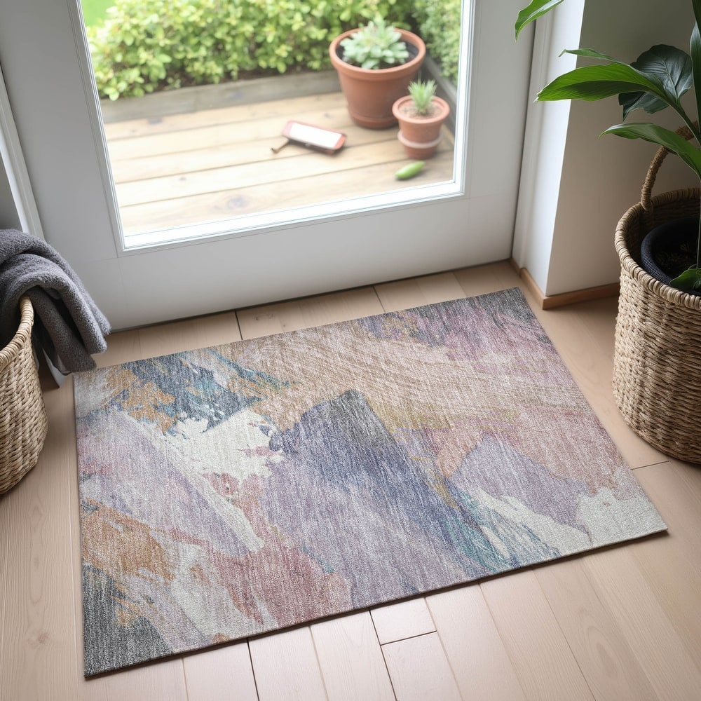 Premium Washable Super Soft Contemporary Brush Mayfield Rug