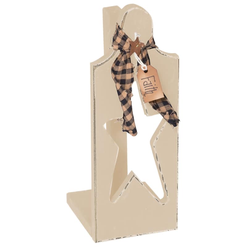 Amish Made Pine Primitive Paper Towel Holder - Country Tan