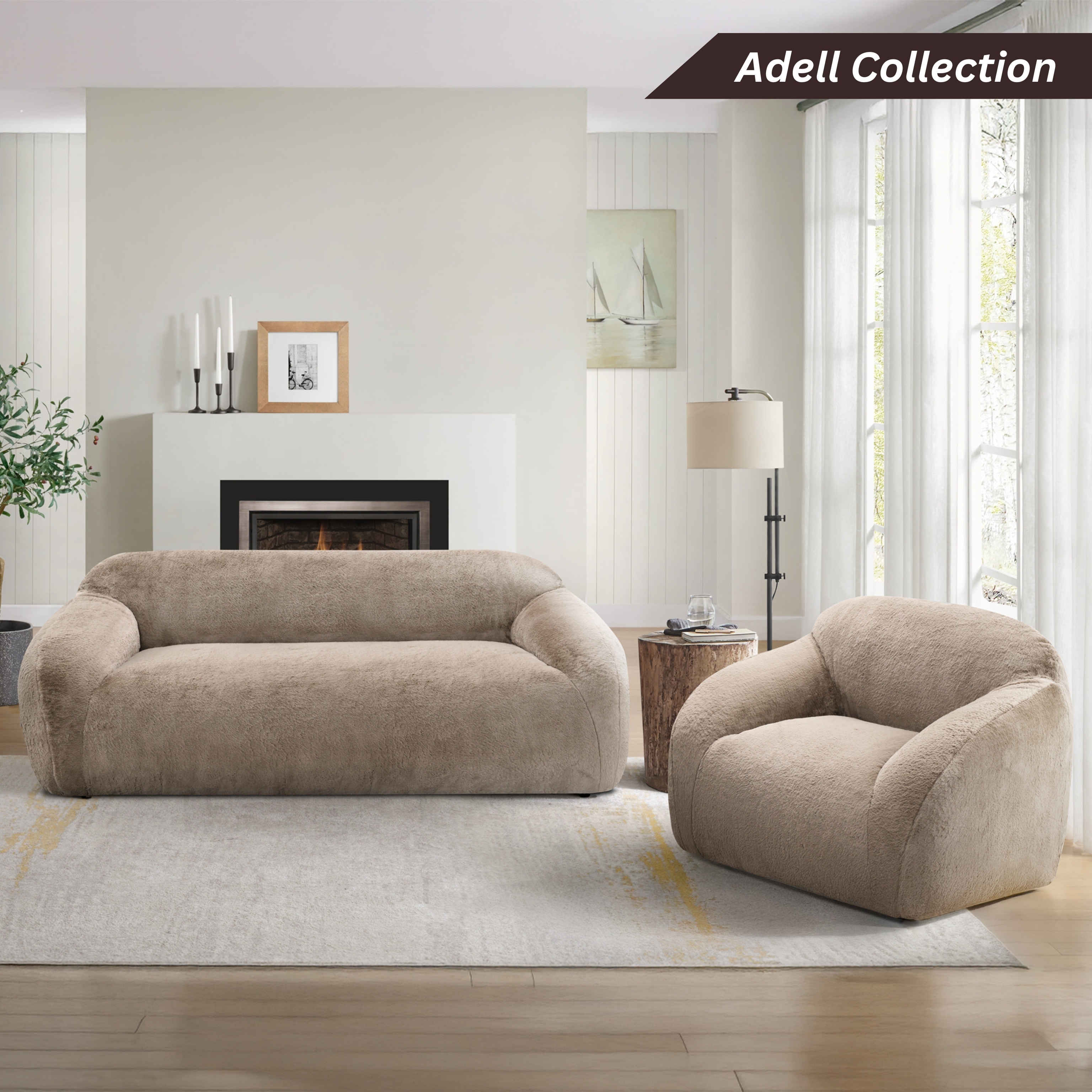 Roundhill Furniture Adell Sofa - Thumbnail 2