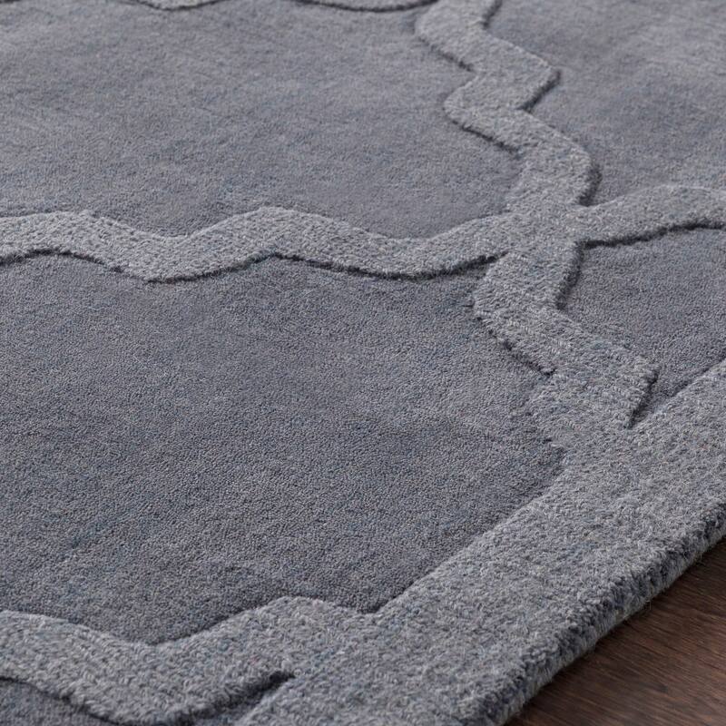 Hand-Tufted Amy Tone-on-Tone Lattice Wool Area Rug