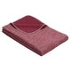 preview thumbnail 8 of 7, IBENA Melange Pure Cotton Baby & Children's Blanket 'Lausanne Mini' Burgundy