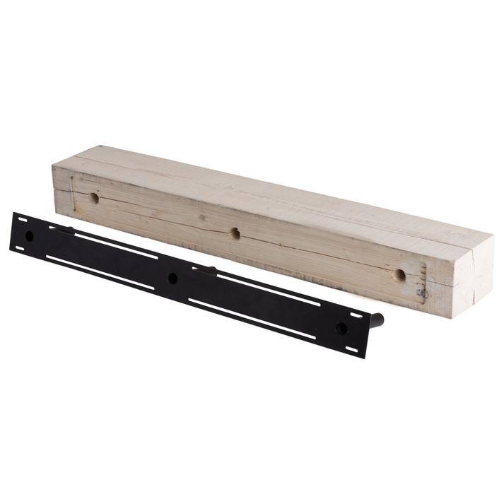 Solid Beam Wood Mantel Shelf