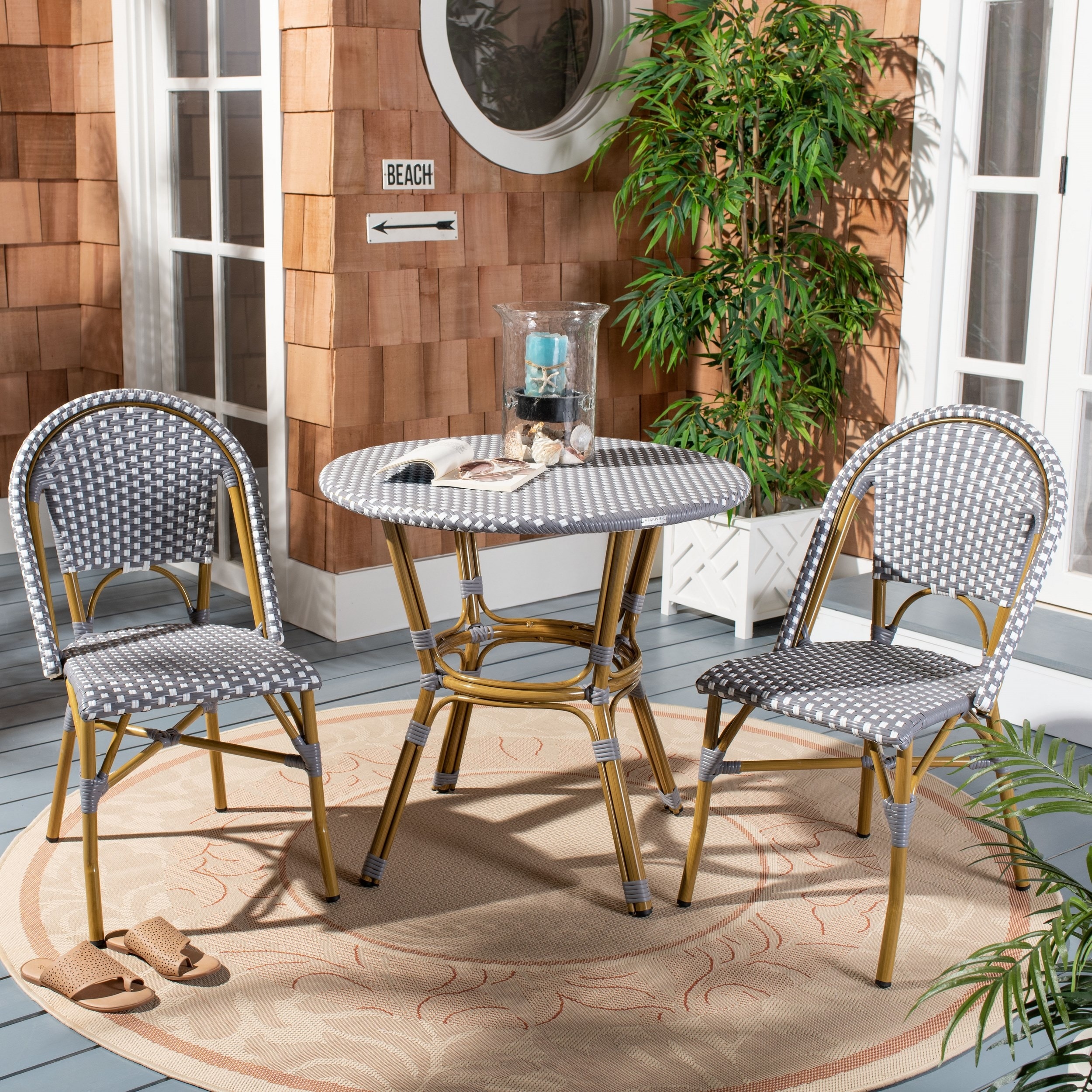 Stacking bistro set sales