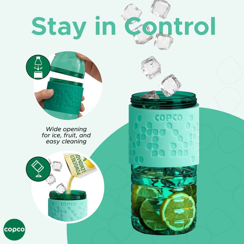 Copco Hydra Tritan Water Bottle Set of 2 BPA Free
