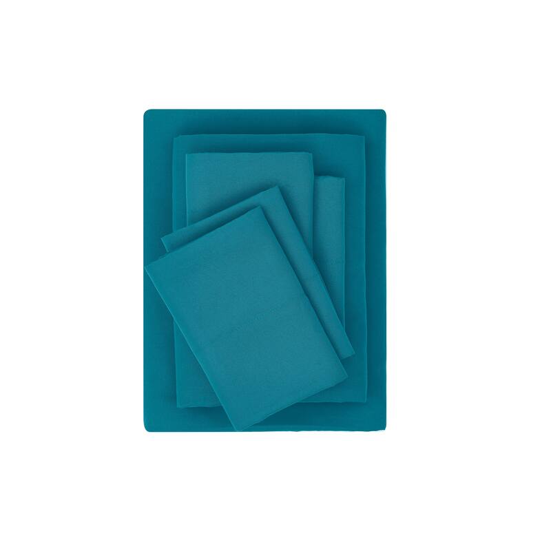 FUBU Solid Microfiber Sheet Set + Extra Pillowcases