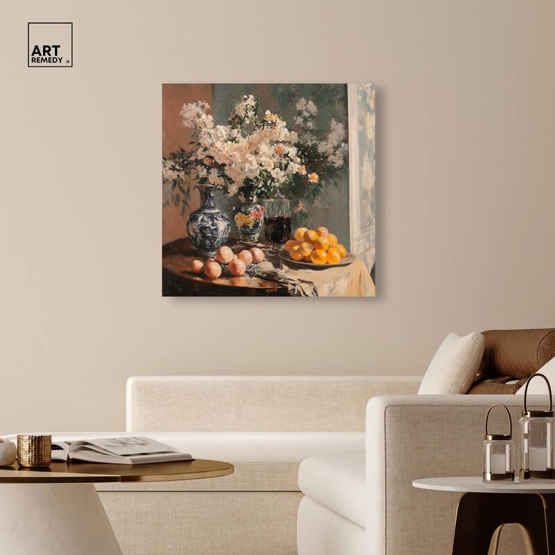 Afternoon Still Life Canvas by Art Remedy, Gallery Wrapped