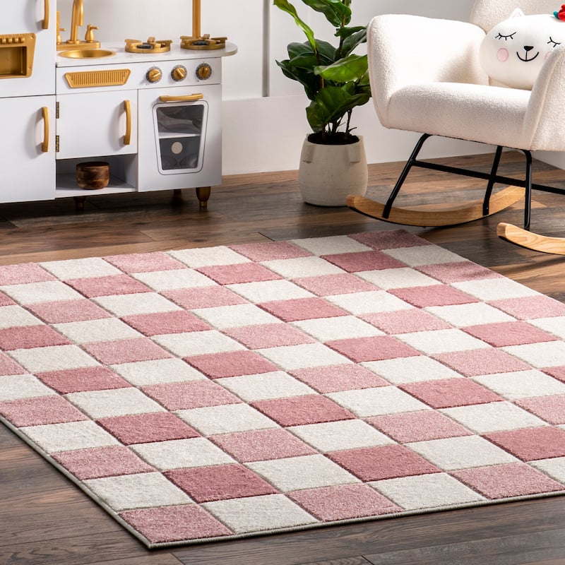 Nuloom Aubrey Checkered Kids Area Rug