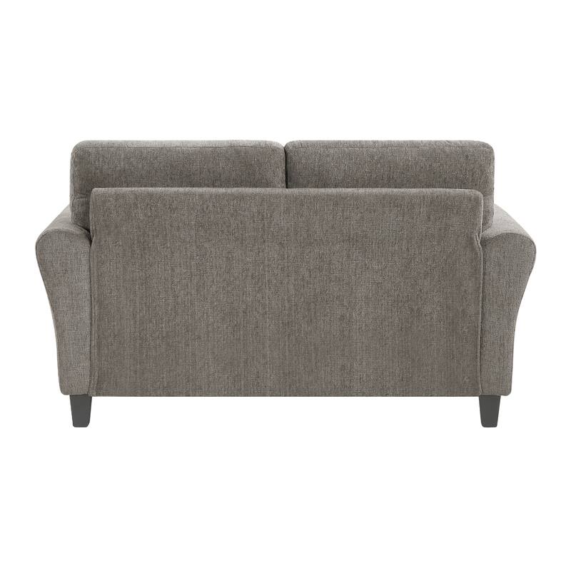 Diboli Chenille 3-Piece Living Room Set - Wood Finish Exposed Feet