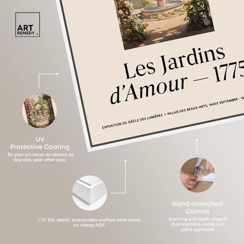 Romantic Gardens Canvas by Art Remedy