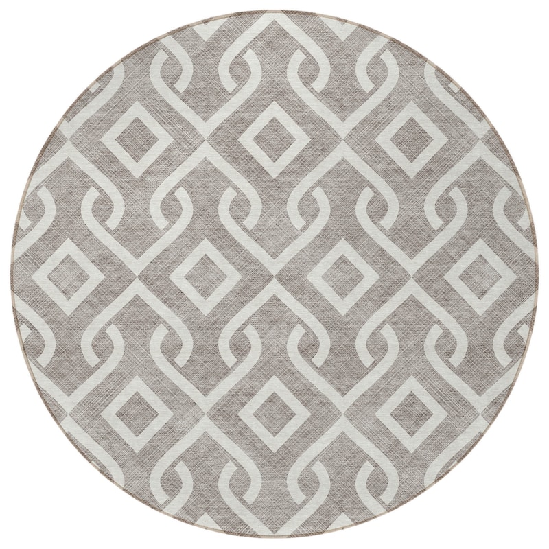 HomeRoots Geometric Transitional Rectangle Outdoor Rug