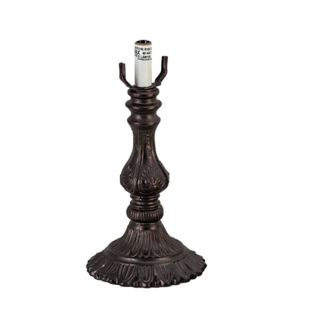 Meyda Tiffany 11570 Shell 16" Tall Lamp Base - Mahogany Bronze