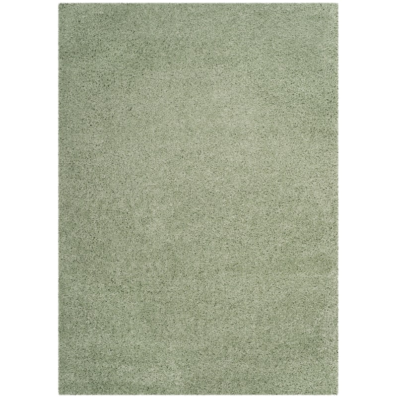 SAFAVIEH Laguna Shag Verdiana Solid Color 2-inch Thick Rug.