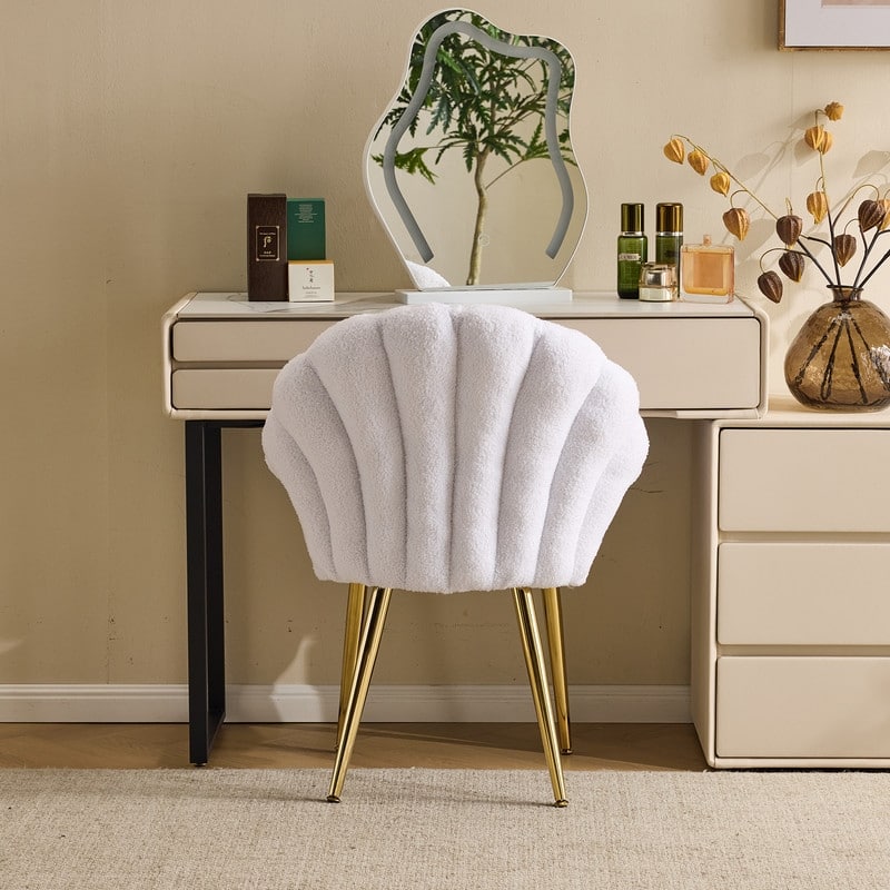 Shell-Shaped Vanity Chair