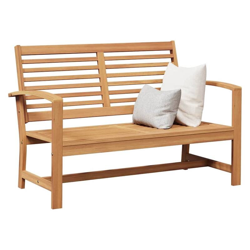 vidaXL Garden Bench Natural 110 x 64 x 76.5 cm Solid teak wood - 43.3 x 25.2 x 30.1