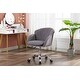 preview thumbnail 1 of 8, Modern Swivel Office Chair with Casters, Adjustable Lift Height, Grey Grey