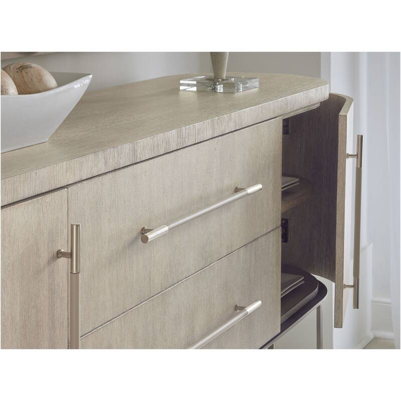 Hooker Furniture 6850-75907 Modern Mood 76" Wide Oak and Metal Buffet