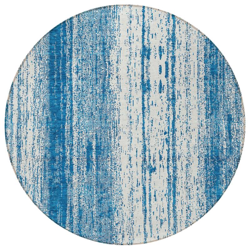 HomeRoots Striped Transitional Rectangle Outdoor Rug