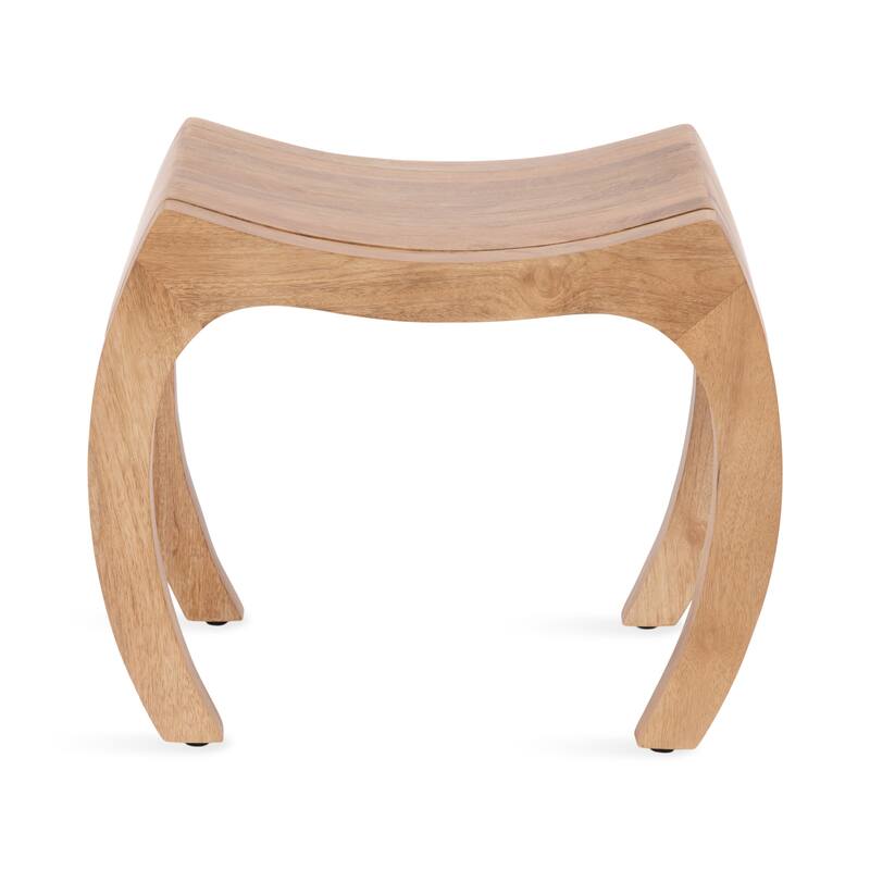 Kate and Laurel Loviisa Wood Ottoman and Vanity Stool