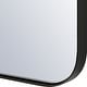preview thumbnail 8 of 6, Copper Grove Satin Black Arched Floating Wall Mirror