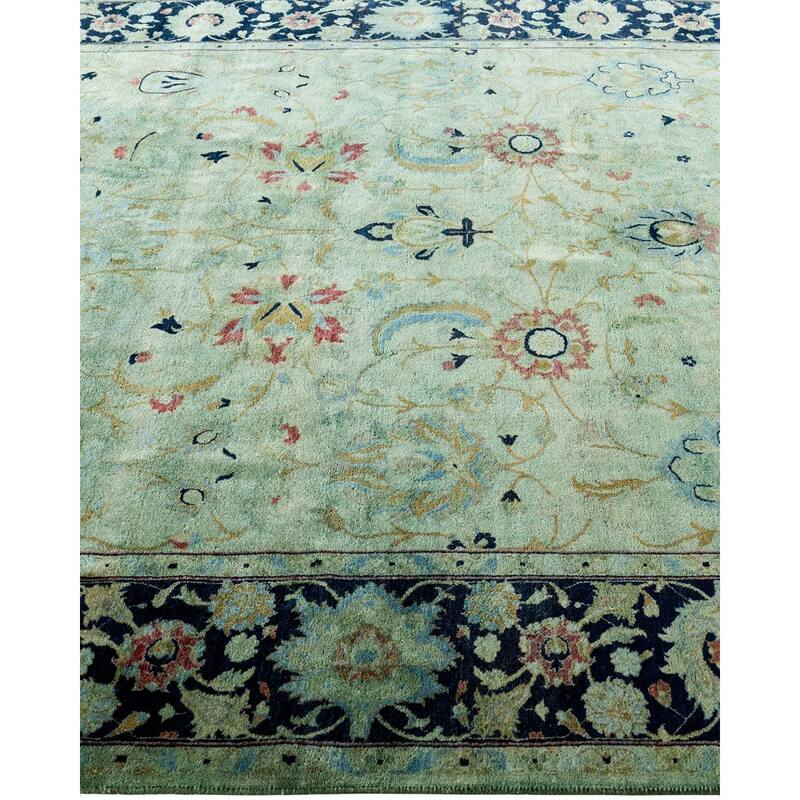 Contemporary Overdyed Wool Hand Knotted Area Rug - 6' 2" x 8' 10"