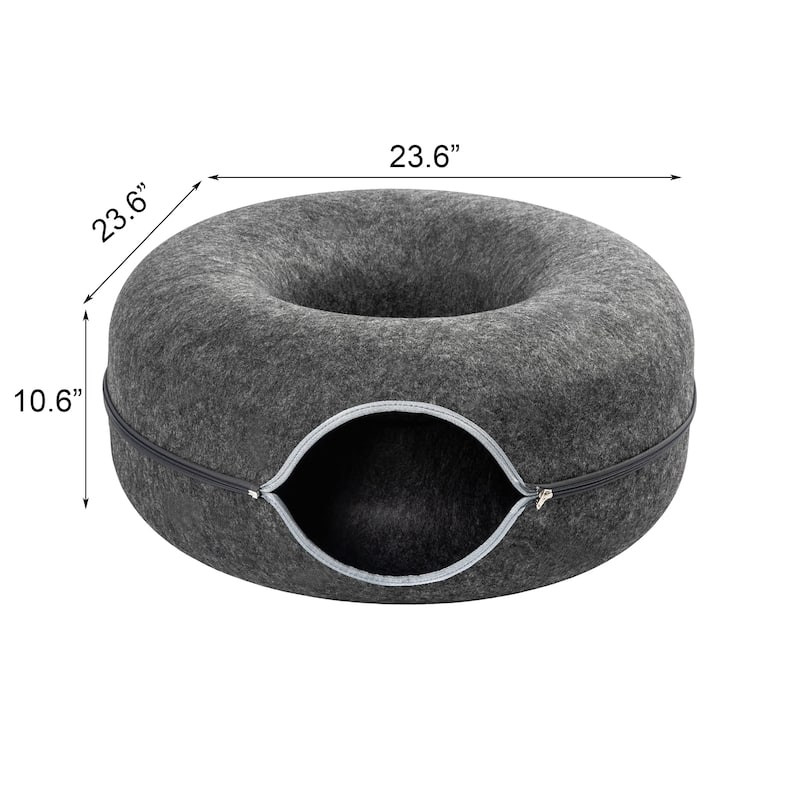 Adeco Cat Tunnel Bed for Large Cat