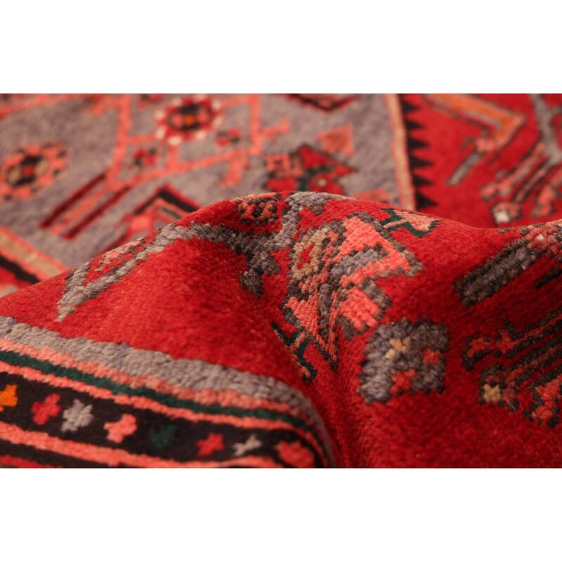 ECARPETGALLERY Hand-knotted Andelz Red Wool Rug - 3'7 x 6'6