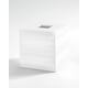 preview thumbnail 4 of 8, Kassatex Cabana White Bath Accessory collection Tissue Holder