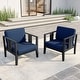 preview thumbnail 24 of 195, Outdoor Teak Solid Wood Patio Furniture Set Loveseat Armchair Table Collection