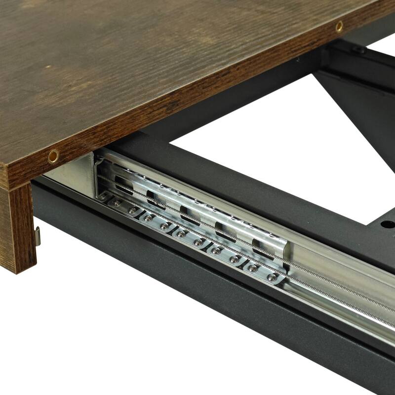 55.11"-70.86" Retro Rectangular Stretch Dining Table