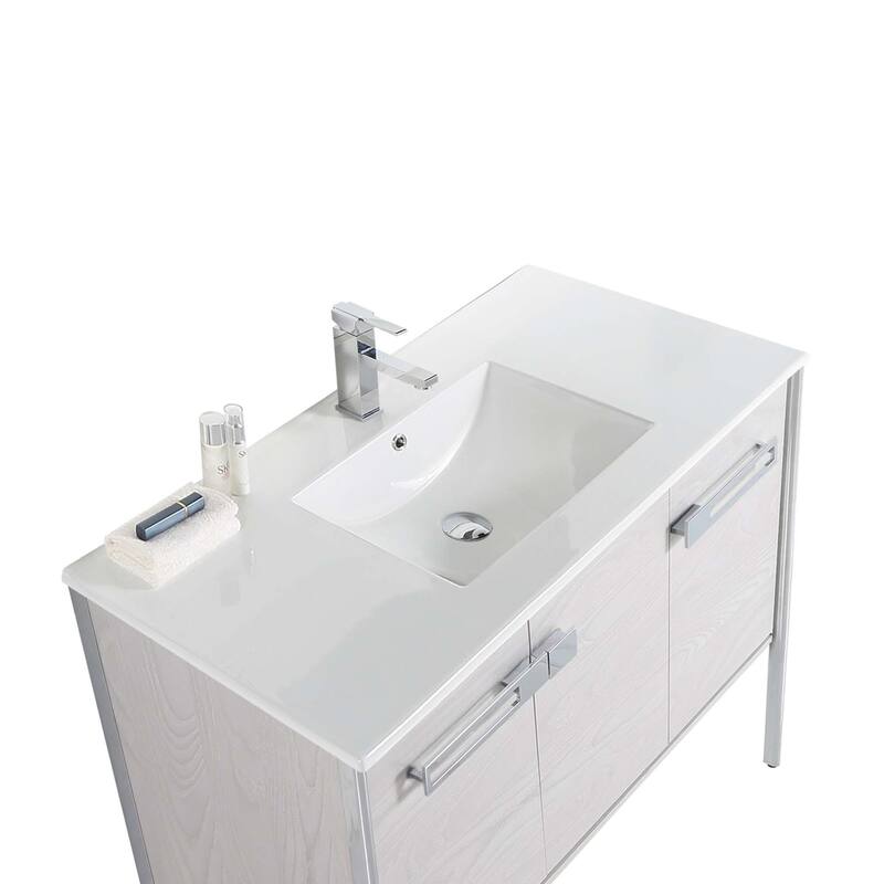 Fine Fixtures Oakville Bathroom Vanity with White Ceramic Sink