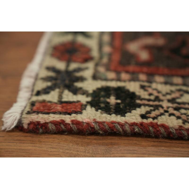 Hand Knotted Oriental 100% Wool Carpet Traditional Tribal Red Hamedan Area Rug - 7' 2'' X 4' 3''