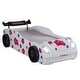 preview thumbnail 5 of 5, Furniture of America Isola Modern White Twin Race Car-Shaped Platform Bed with LED Headlights and Sound