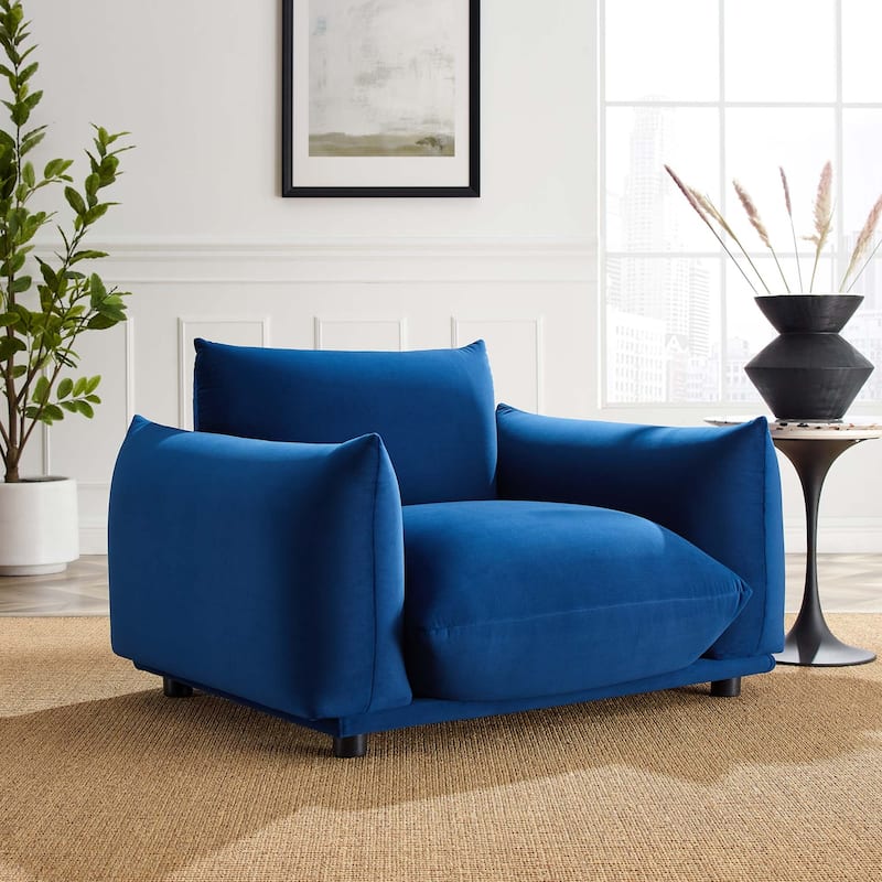 Copious Performance Velvet Armchair