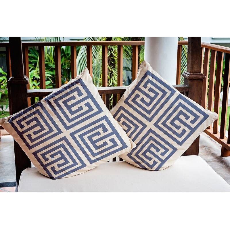 Greek Key Decorative Indoor/Outdoor Pillow