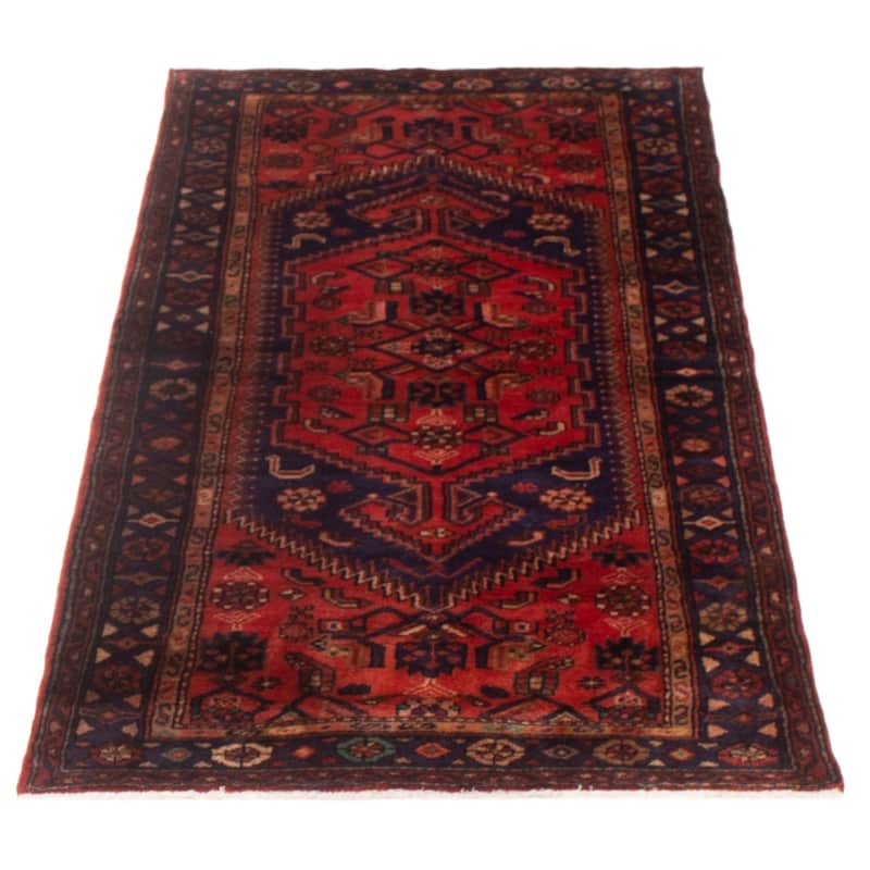 ECARPETGALLERY Hand-knotted Andelz Red Wool Rug - 3'7 x 6'9