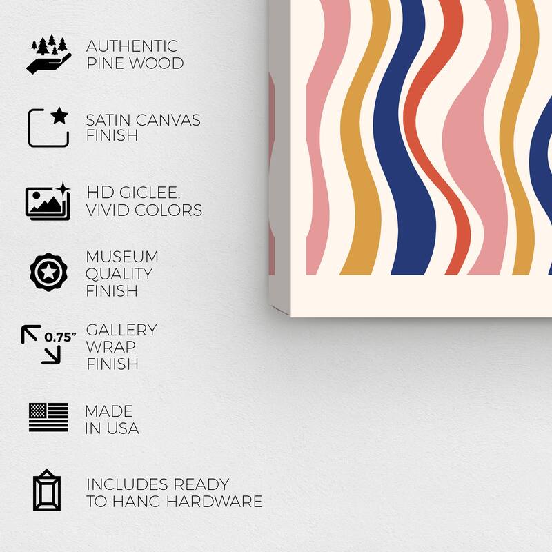Wynwood Studio Canvas Advertising Musical Fall Poster Pink and Light Pink Modern & Contemporary Wall Art Canvas Print